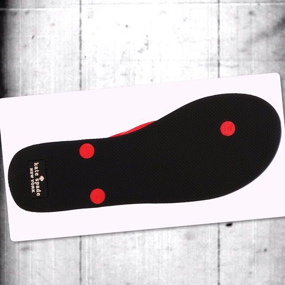 KATE SPADE FiFi FLIP FLOPS SANDALS IN RED 8 - Picture 13 of 16